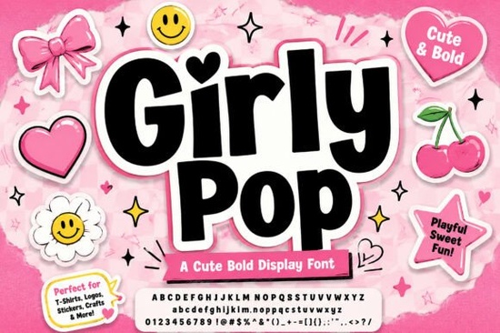Girly Pop Font